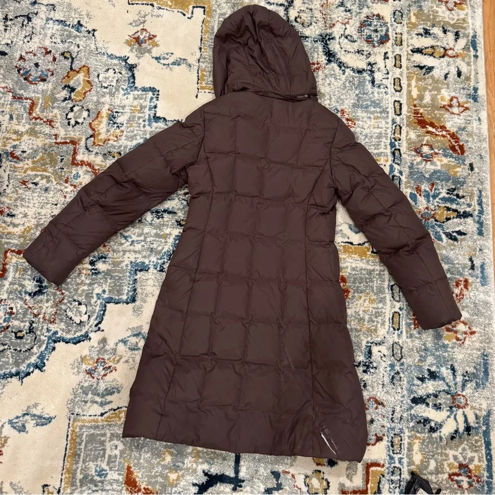 Burberry Chocolate Puffer Jacket with Check Lining - Picture 10 of 14